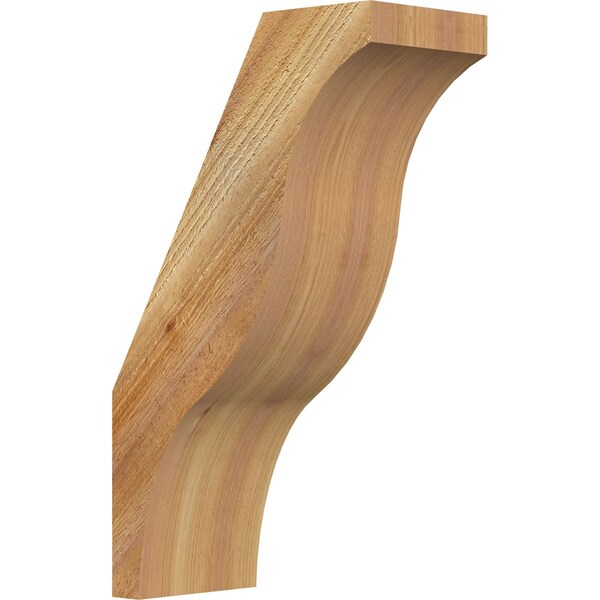 Ekena Millwork 6"W x 12"D x 20"H Funston Rough Sawn Knee Brace, Western Red Cedar BRC06X12X20FST00RWR - main